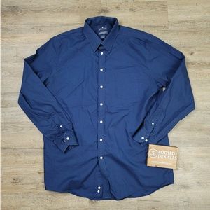 Stafford Mens Performance Super Dress Shirt Size 18 36-37 Big Regular Fit